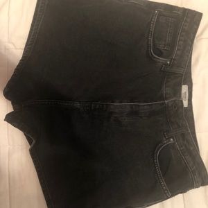 Black ultra high waisted vintage shorts
